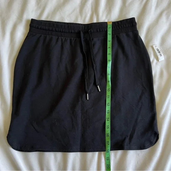 Daily ritual-Women's Terry Cotton and Modal Drawstring Sweatshirt Skirt - Picture 11 of 14